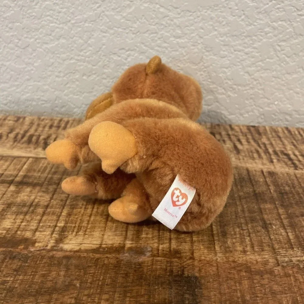 TY Beanie Babie Monroe - VelveTY - Orangutan Plush Monkey 6”